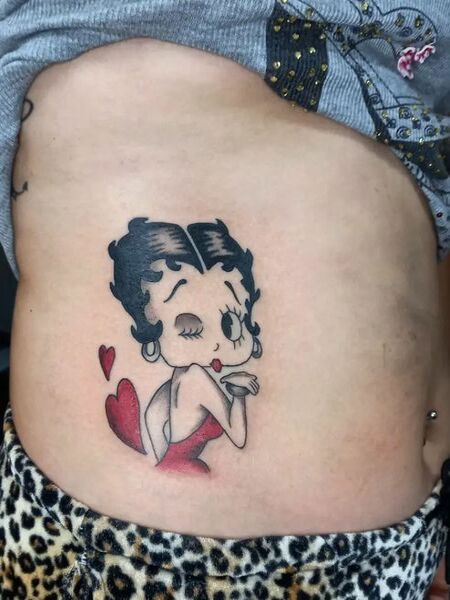 Betty Boop Rib Tattoo