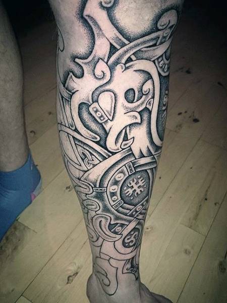 Blackwork Nordic Tattoo