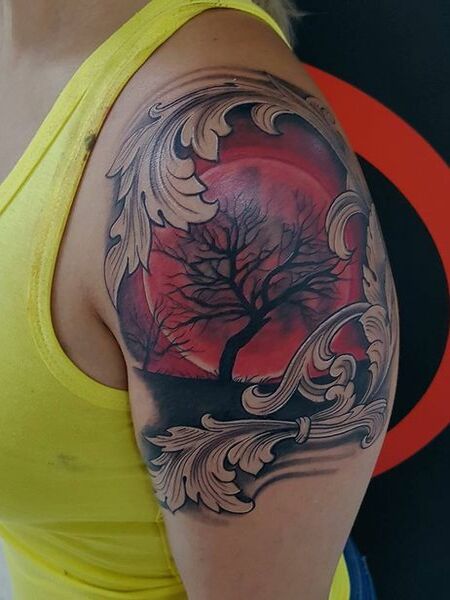 Blood Moon Tattoo