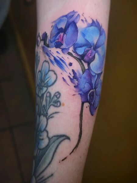 Blue Orchid Tattoo