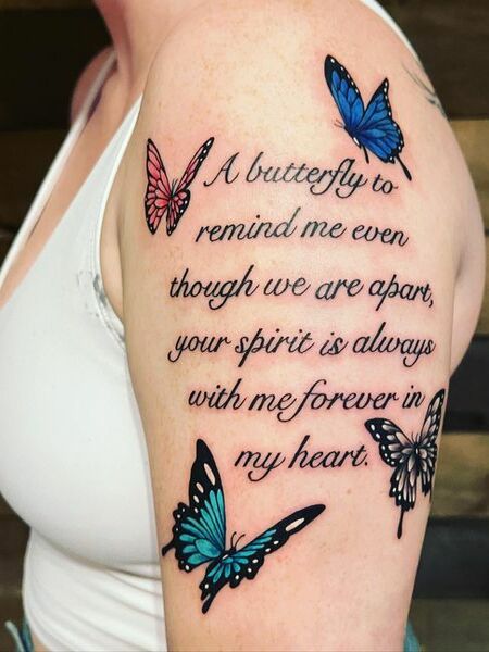 Butterfly Quote Tattoo