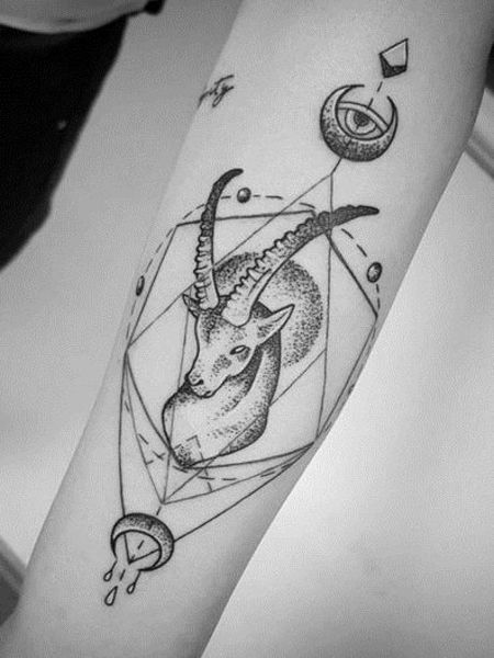 Capricorn Zodiac Tattoo