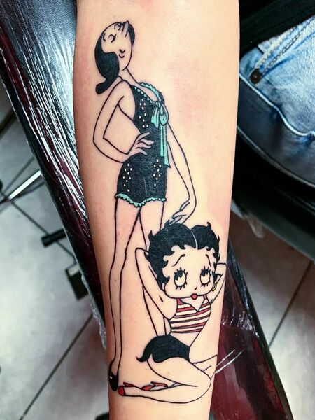 Cartoon Betty Boop Tattoo