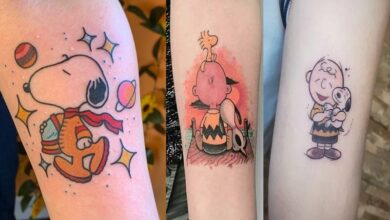 Charlie Brown And Snoopy Tattoos