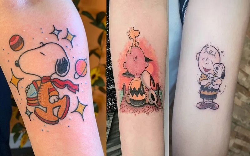 Charlie Brown And Snoopy Tattoos