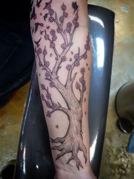 Cherry Blossom Tree Tattoo