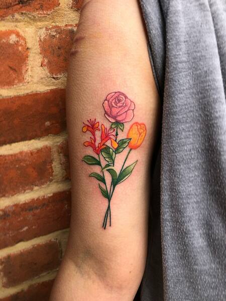 Colorful Arm Tattoo