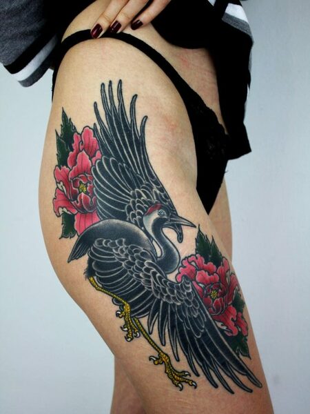 Crane Tattoo