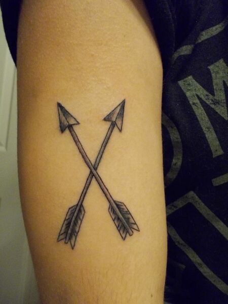 Crossed Arrow Tattoo