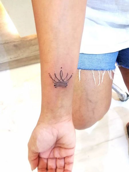 Crown Wrist Tattoo