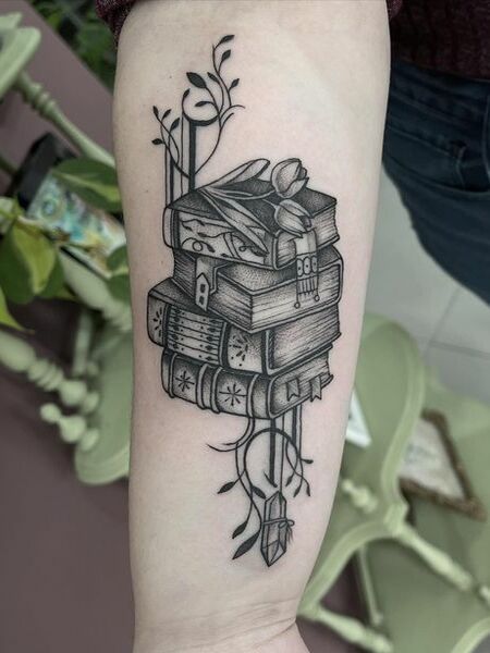 Dark Book Tattoo