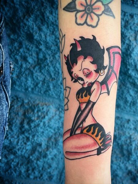 Devil Betty Boop Tattoo