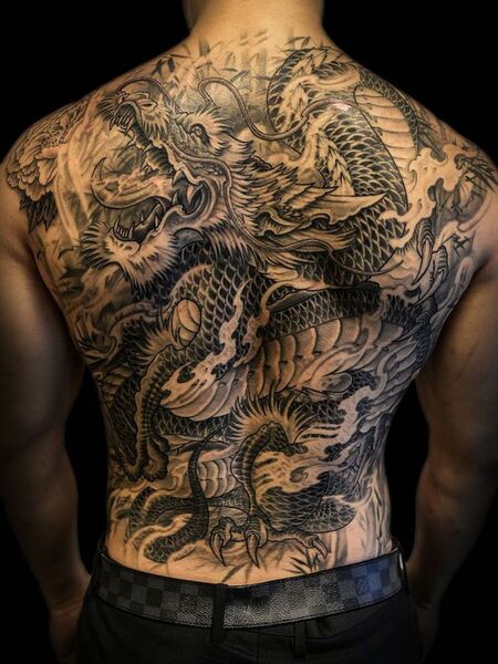 Dragon Back Tattoo