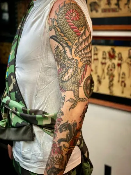 Dragon Sleeve Tattoo