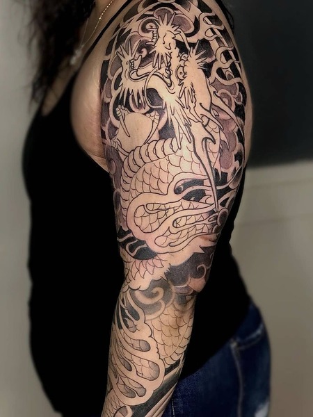 Dragon Sleeve Tattoos