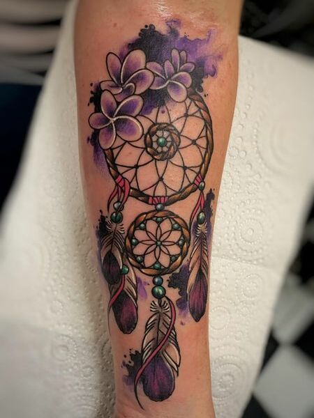 Dream Catcher Forearm Tattoo