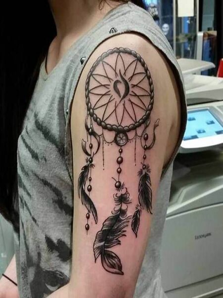 Dream Catcher Sleeve Tattoo