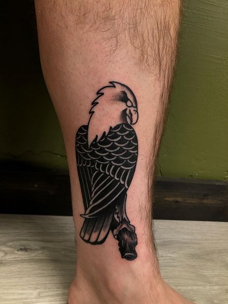 Eagle Ankle Tattoo