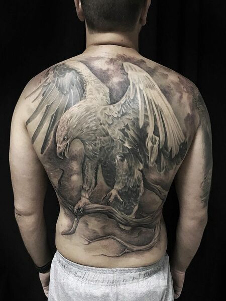 Eagle Back Tattoo