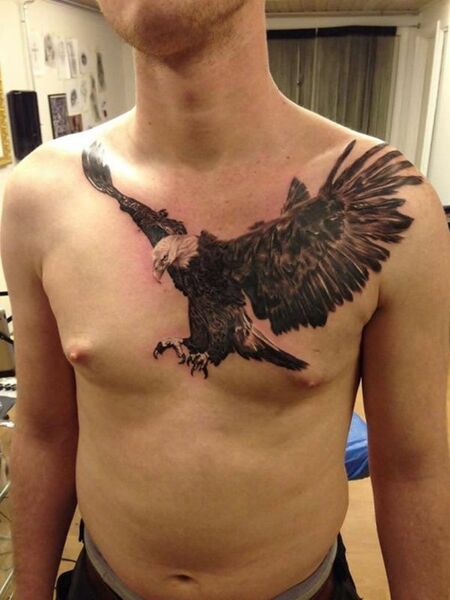 Eagle Chest Tattoos