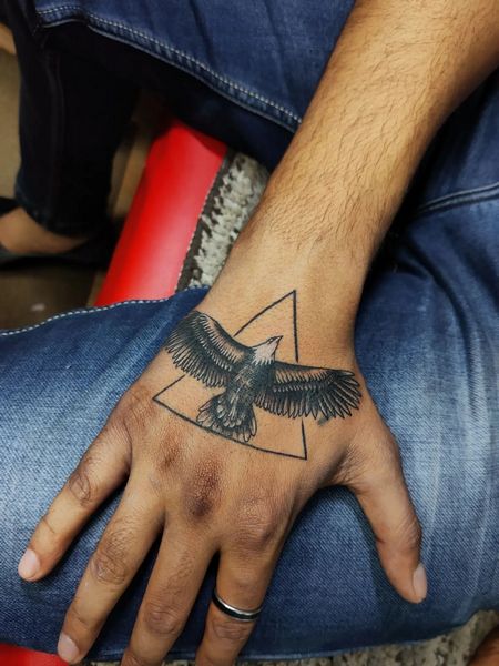 Eagle Hand Tattoo