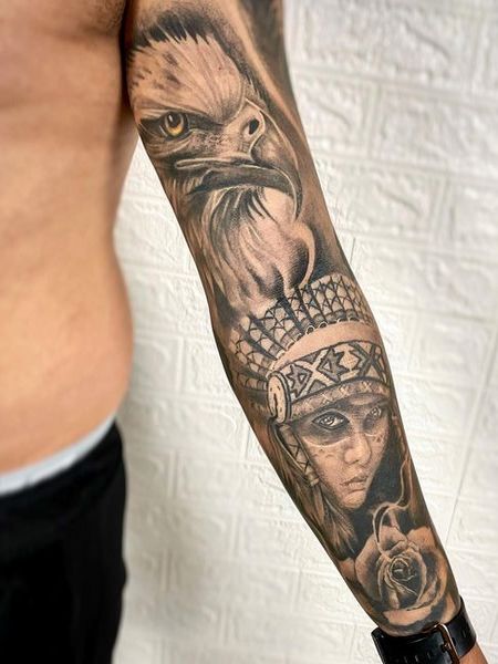 Eagle Sleeve Tattoo