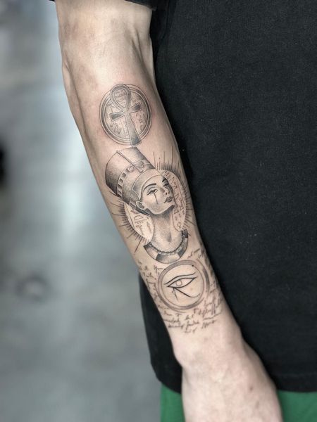 Egyptian Nefertiti Tattoo