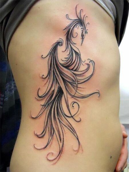 Elegant Phoenix Tattoo