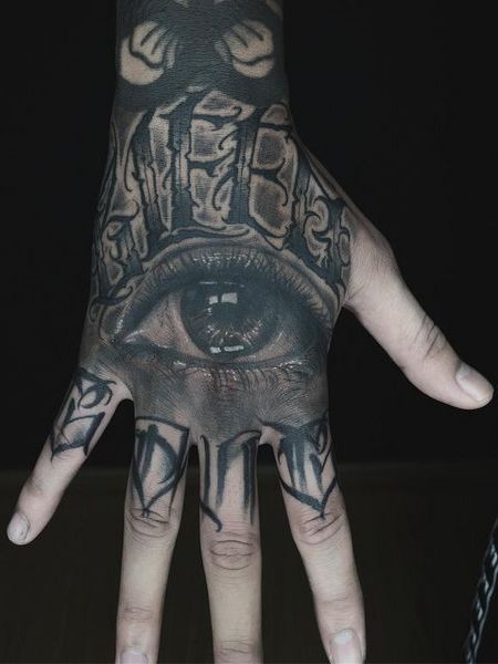 Eye Tattoo on the Hand