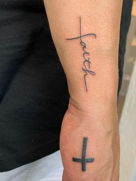 Faith Cross Tattoo