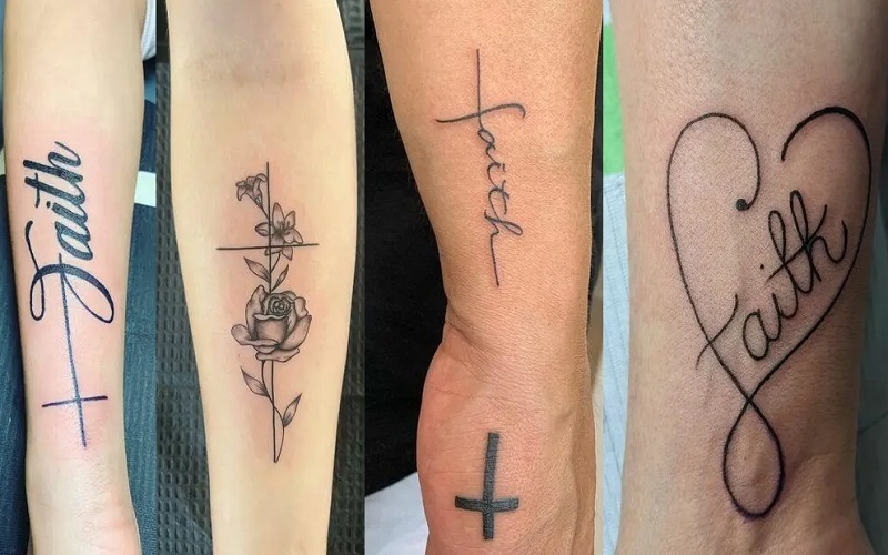 Faith Cross Tattoos