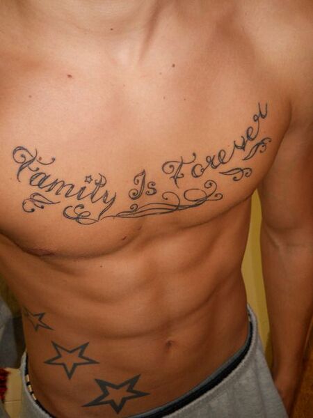 Family Chest Tattoo