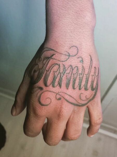 Family Hand Tattoo