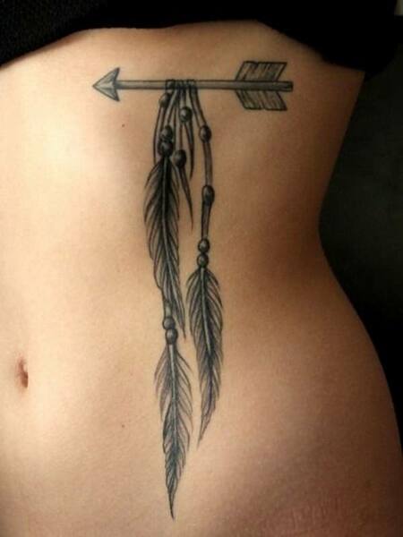 Feather Arrow Tattoo