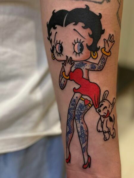 Feminine Betty Boop Tattoo