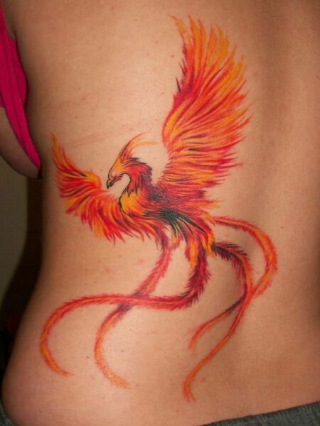 Fire Phoenix Tattoo