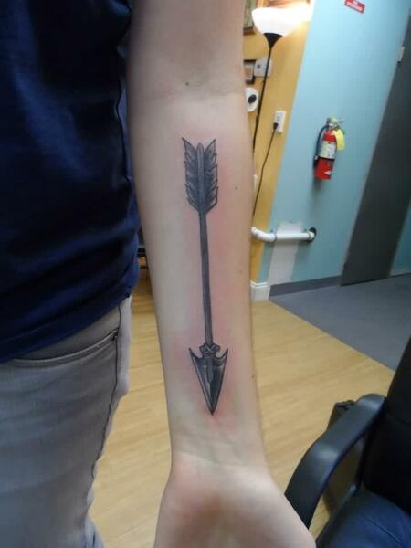 Forearm Arrow Tattoo