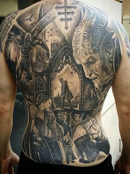 Full Back Tattoo