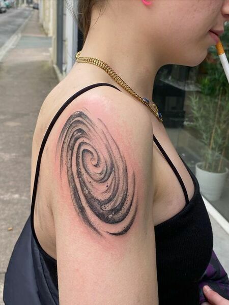 Galaxy Shoulder Tattoo