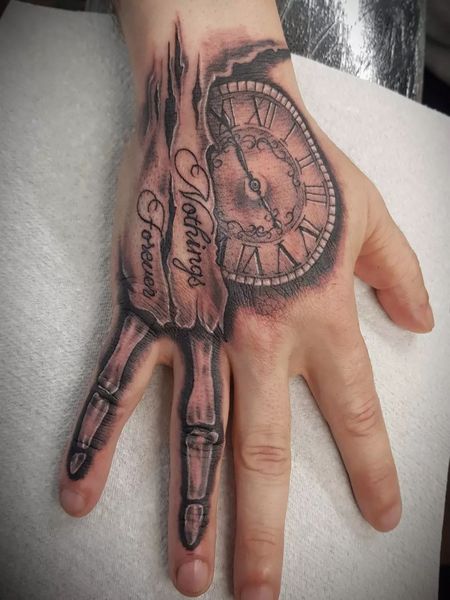 Hand Clock Tattoo