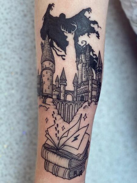 Harry Potter Book Tattoo