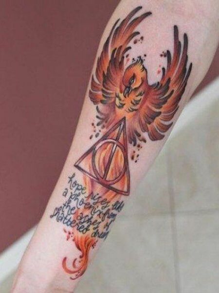 Harry Potter Phoenix Tattoo