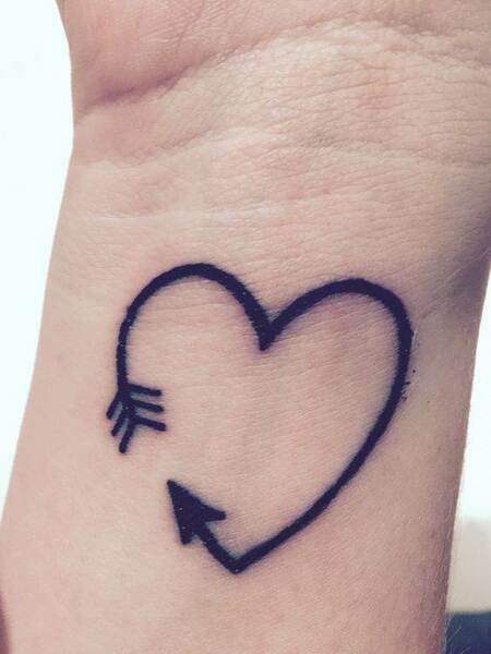 Heart Arrow Tattoo