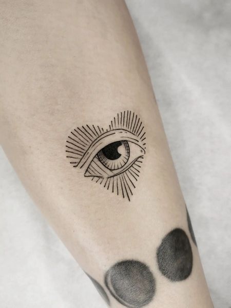 Heart Eye Tattoo