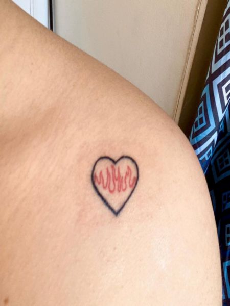 Heart Shoulder Tattoo