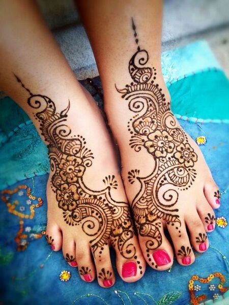 Henna Foot Tattoo