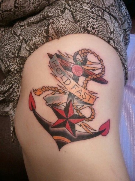 Hold Fast And Anchor Tattoo