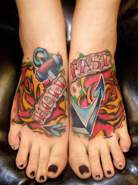 Hold Fast Foot Tattoo