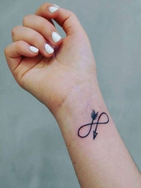 Infinity Arrow Tattoo