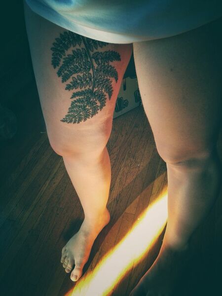 Inner Thigh Tattoo